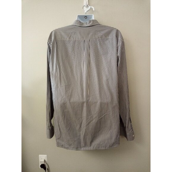 Dockers Men's Blue White Tan Casual Button Down Shirt Size XXL - Picture 2 of 4